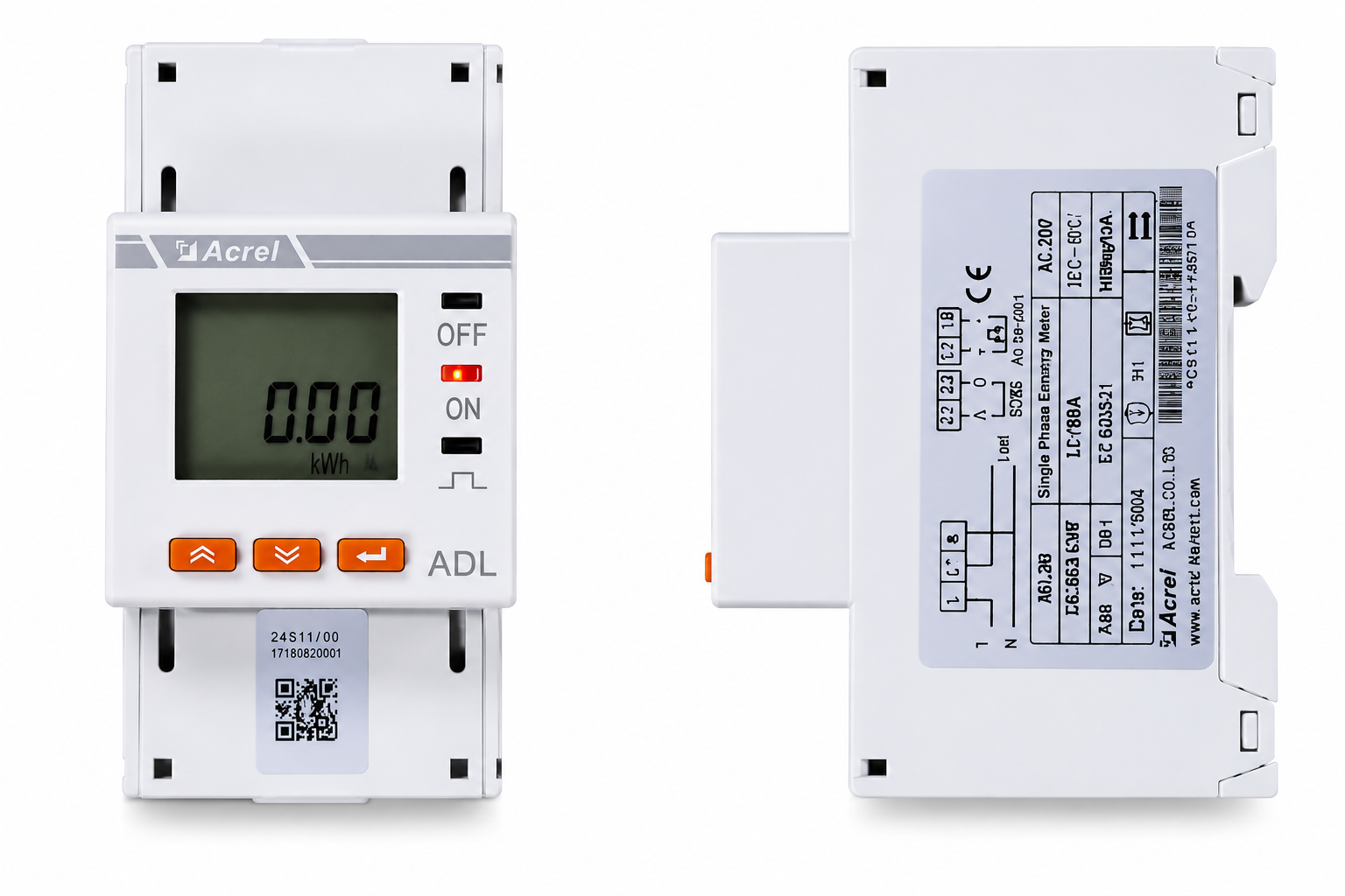 Alver Power Smart Energy Meter — front and side views